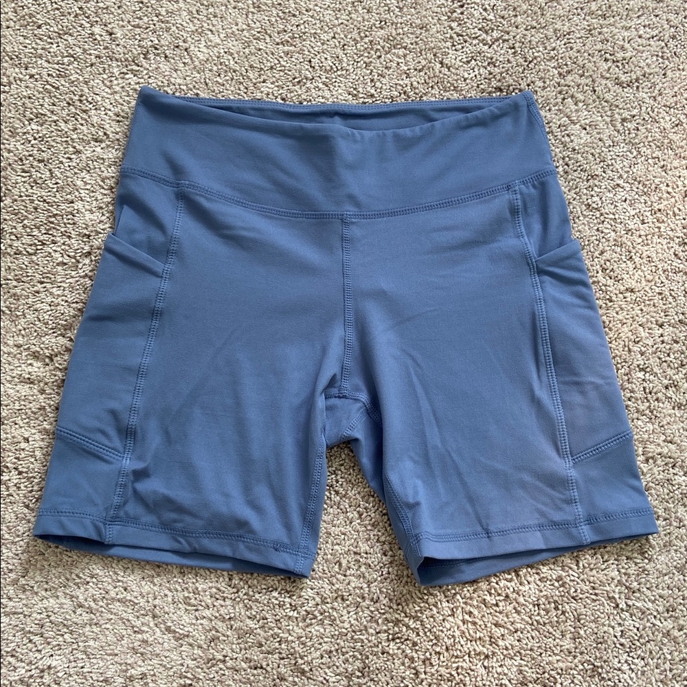Rae Mode • Paradise Blue Side Pocket Bike Shorts